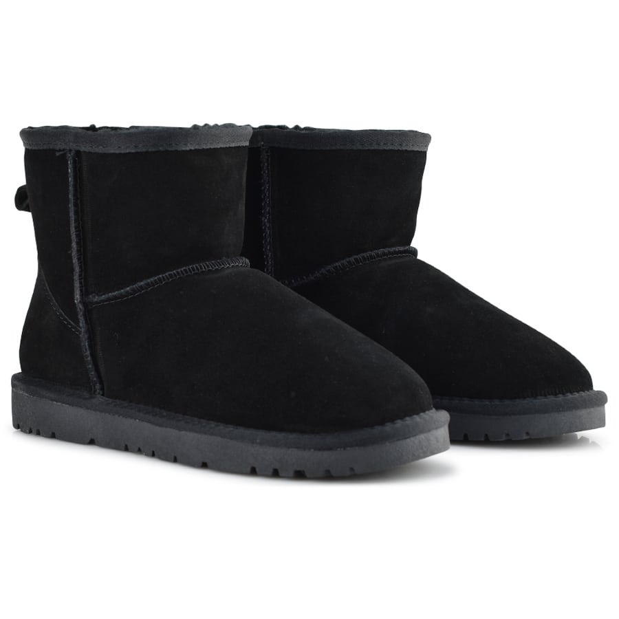 Μαυρο χαμηλό δερμάτινο Australian Boot Kelara 41202