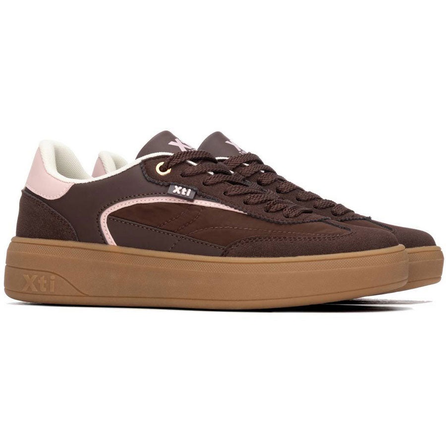Xti καφέ sneaker 146278