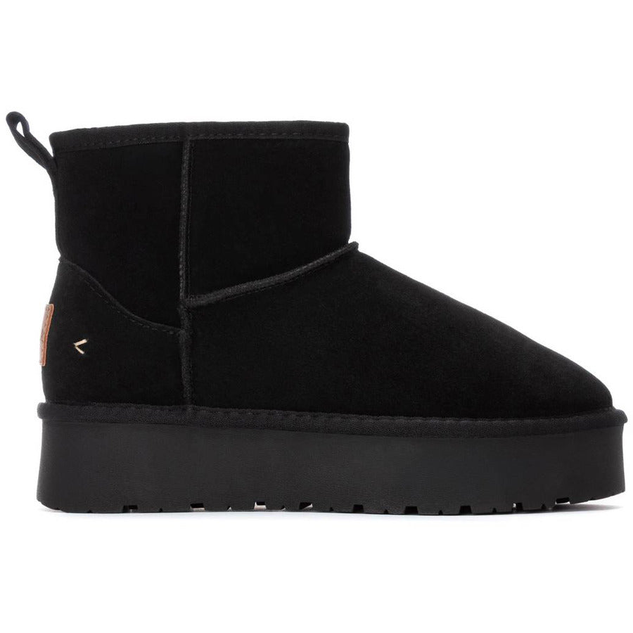 Carmela μαύρο short δερμάτινο Australian Boot 162632