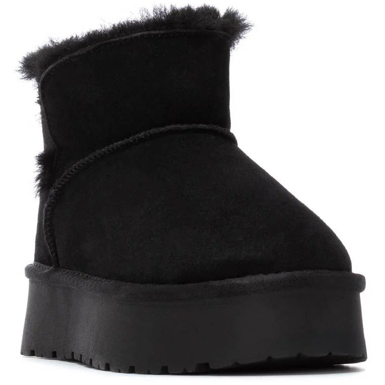 Carmela μαύρο δερμάτινο Australian Boot 162633