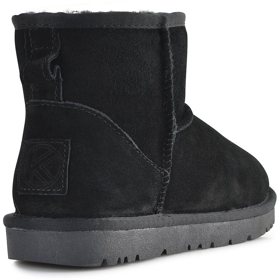 Μαυρο χαμηλό δερμάτινο Australian Boot Kelara 41202
