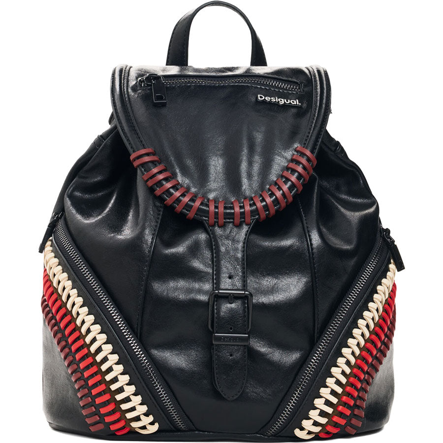 Desigual μαύρη τσάντα πλάτης 26WAKP01