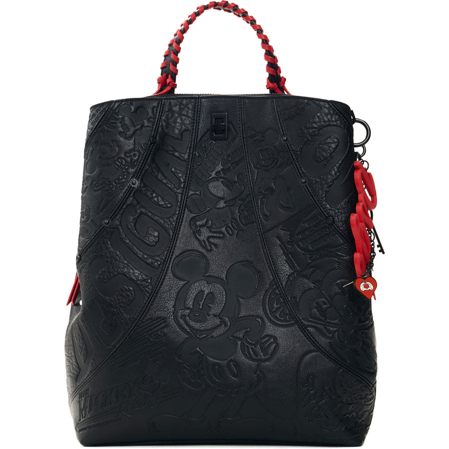 Desigual μαύρη τσάντα πλάτης Mickey Summy 26WAKP03