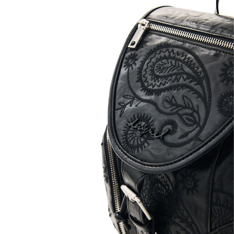Desigual μαύρη τσάντα πλάτης 26WAKP06