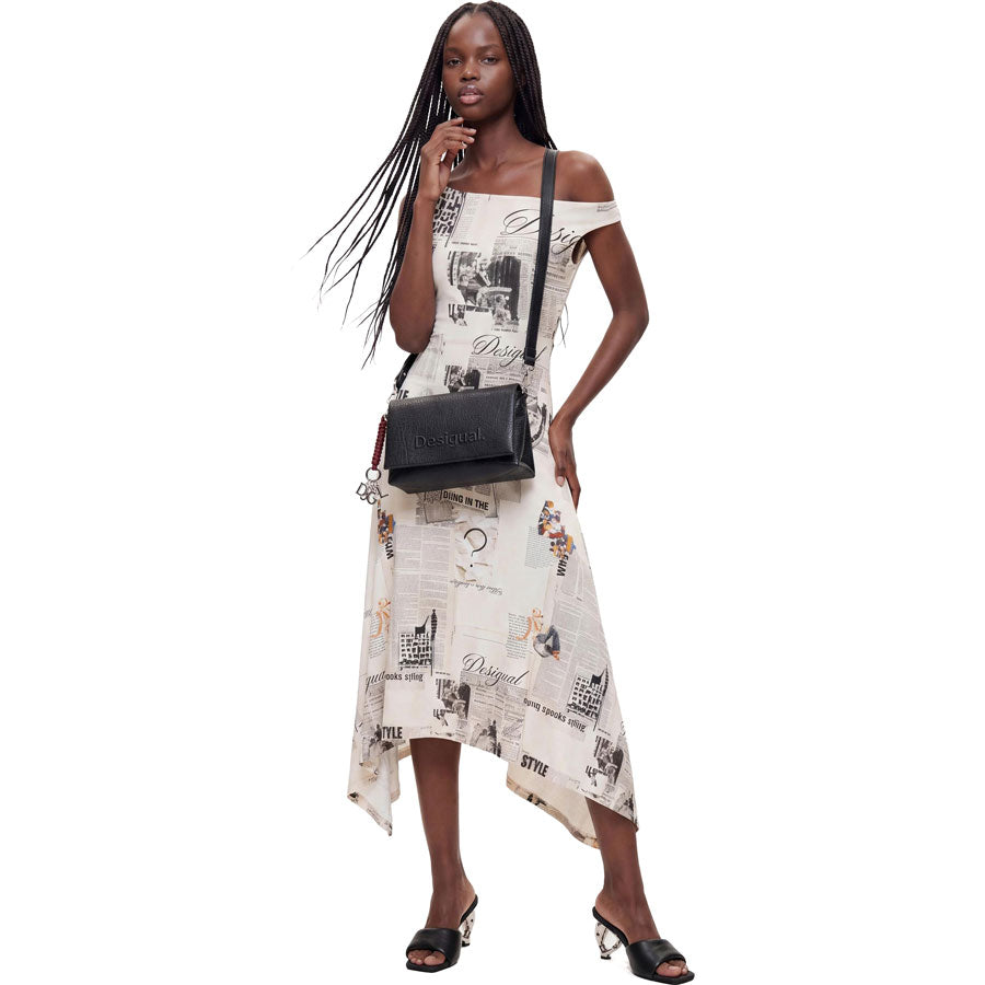Desigual μαύρη τσάντα χιαστί 26WAXP08