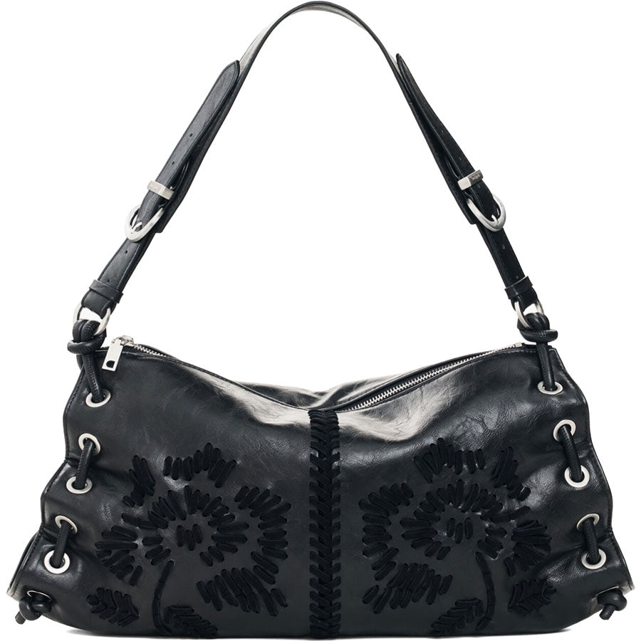 Desigual μαύρη τσάντα ώμου 26WAXP23