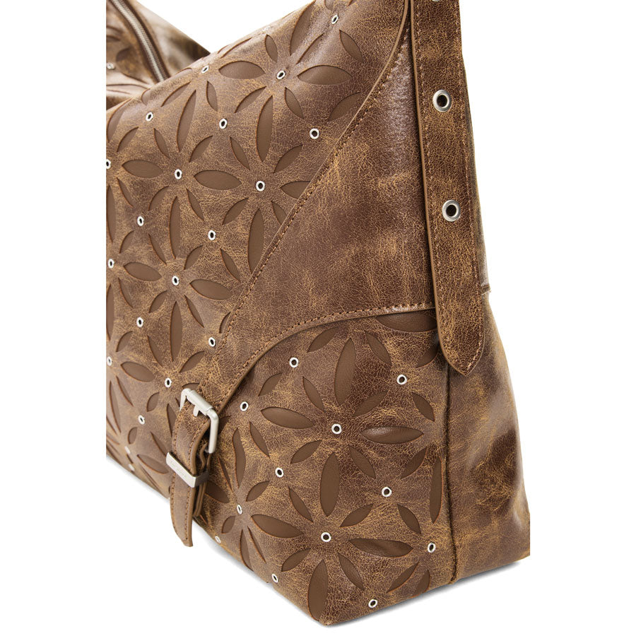 Desigual καφέ τσάντα ώμου 26WAXPAD