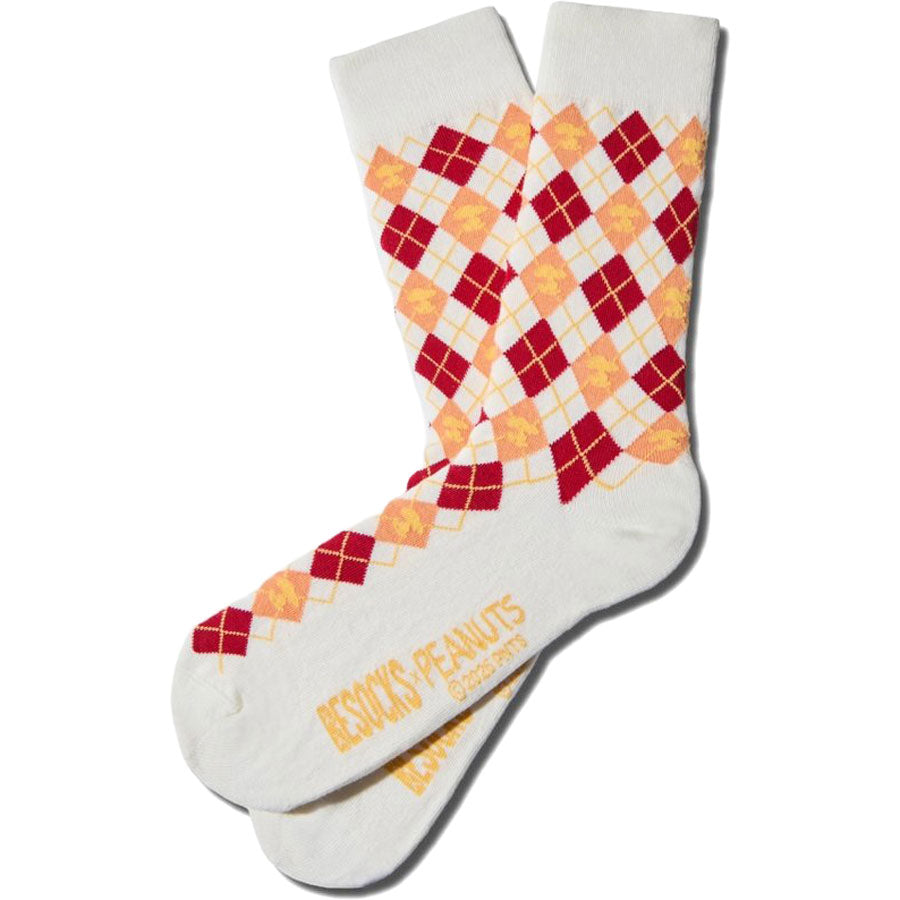 BeSocks λευκές κάλτσες Snoopy Diamond