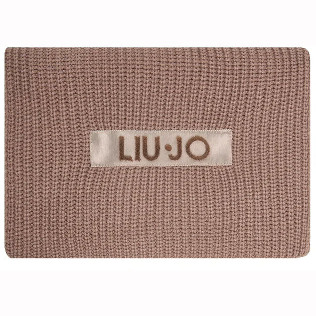 LIU JO μπεζ κασκόλ 2F5056