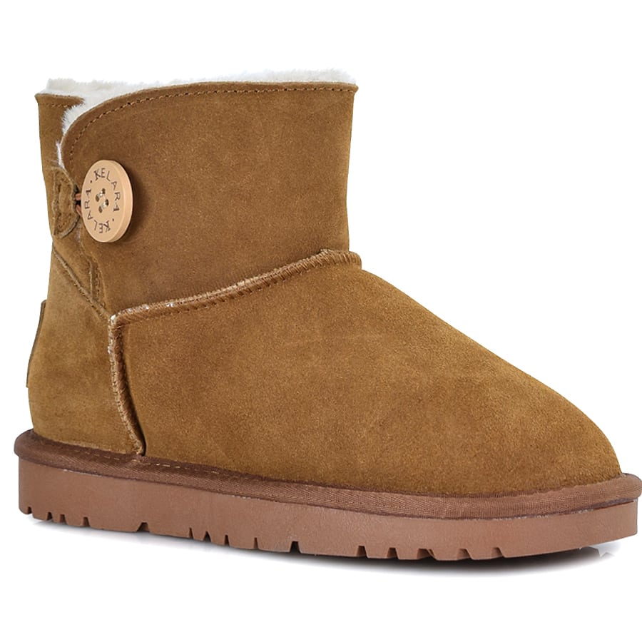 Κάμελ χαμηλό δερμάτινο Australian Boot Kelara 41204