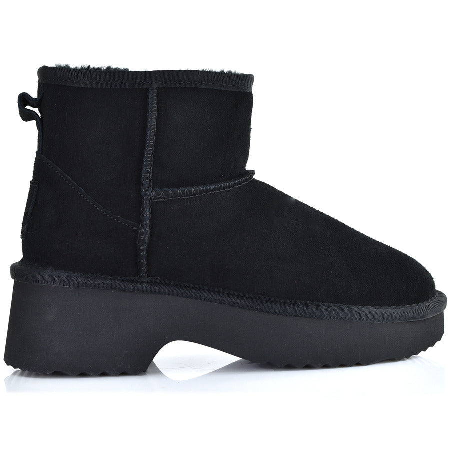 Μαύρο δερμάτινο Australian Boot Kelara 51302