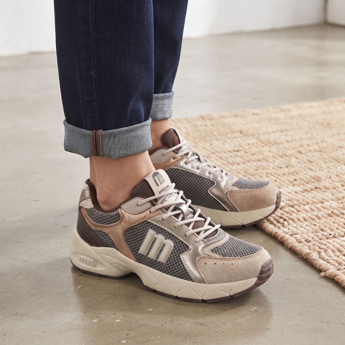 MTNG μπεζ sneaker 60052