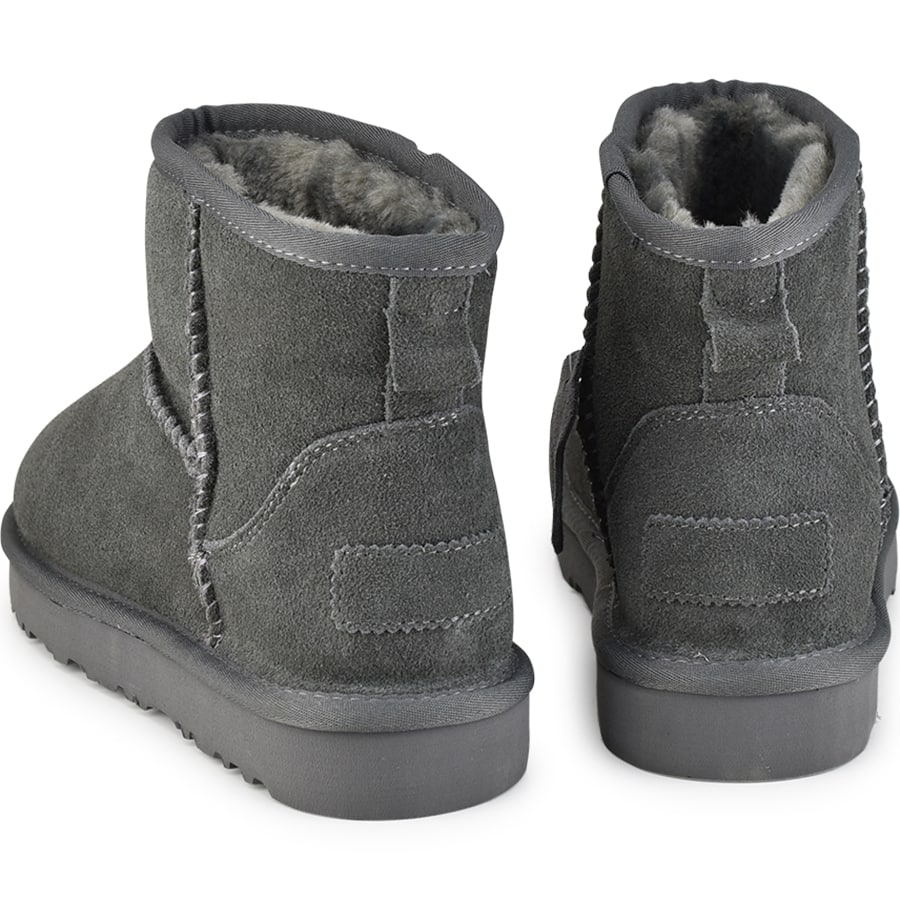 Γκρι χαμηλό δερμάτινο Australian Boot L7854