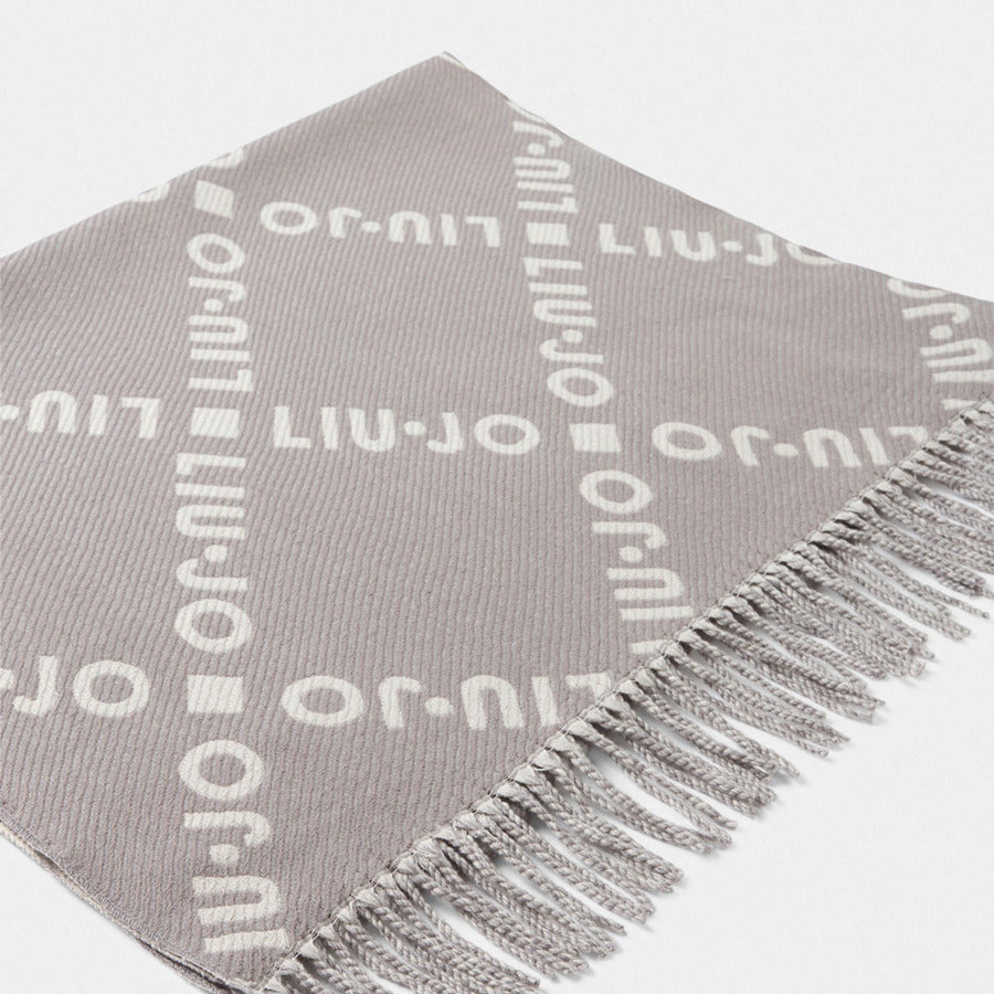 LIU JO γκρι κασκόλ 2F5039