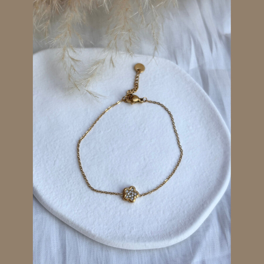 Duestelle βραχιόλι με επιχρύσωση 18K BLOOM