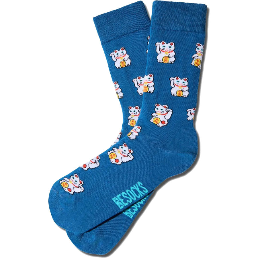 BeSocks μπλε κάλτσες Japan Cats