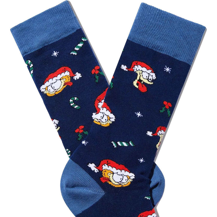BeSocks μπλε κάλτσες Garfield Santa