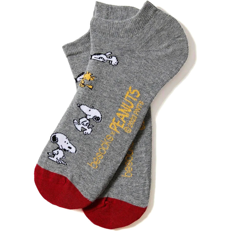BeSocks γκρι κοντές κάλτσες BeSnoopy
