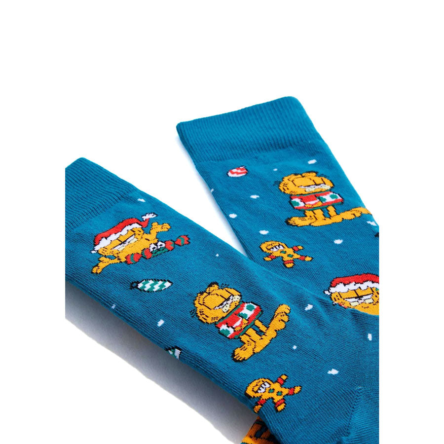 BeSocks μπλε κάλτσες Garfield Snow