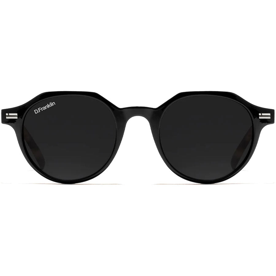 D. Franklin γυαλία ηλίου Ultra Light S Round Crystal Black - Black
