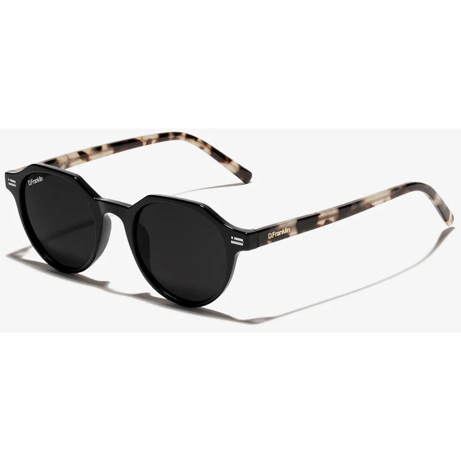 D. Franklin γυαλία ηλίου Ultra Light S Round Crystal Black - Black