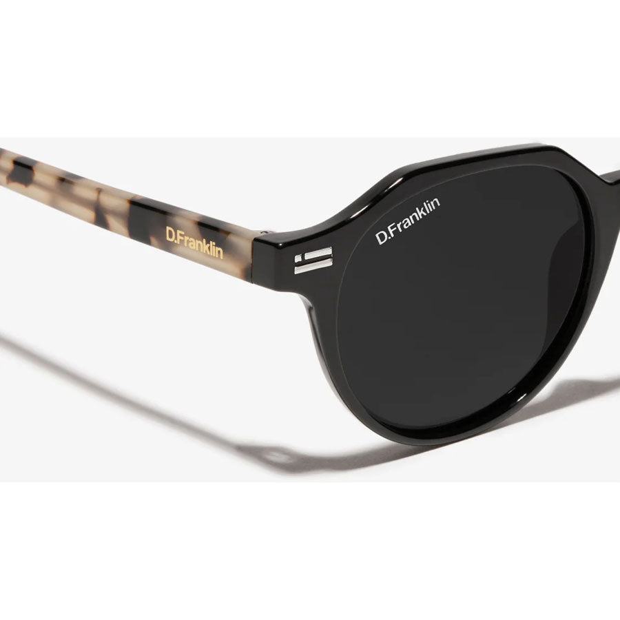 D. Franklin γυαλία ηλίου Ultra Light S Round Crystal Black - Black