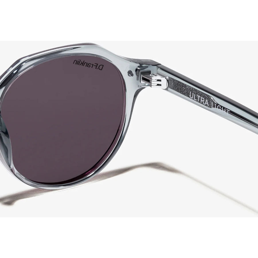 D. Franklin γυαλία ηλίου Ultra Light S Round Crystal Grey - Black