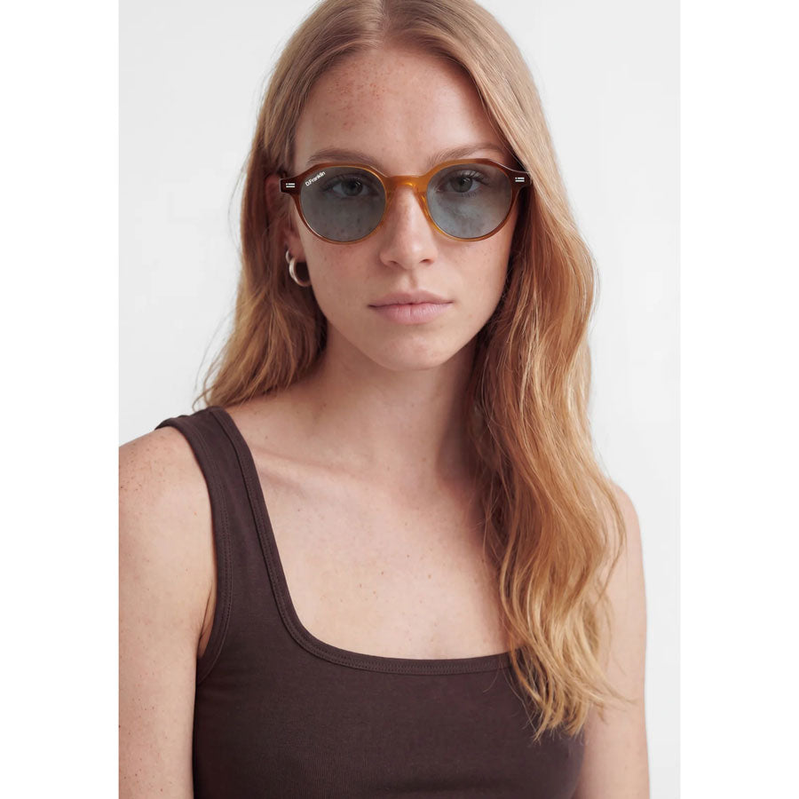 D. Franklin γυαλία ηλίου Ultra Light S Round Crystal Brown - Blue