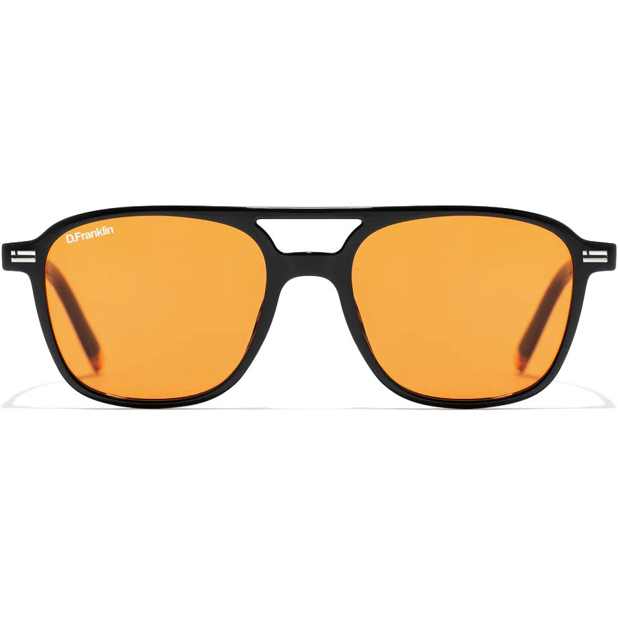 D. Franklin γυαλία ηλίου Jackson Square Shiny Black - Orange