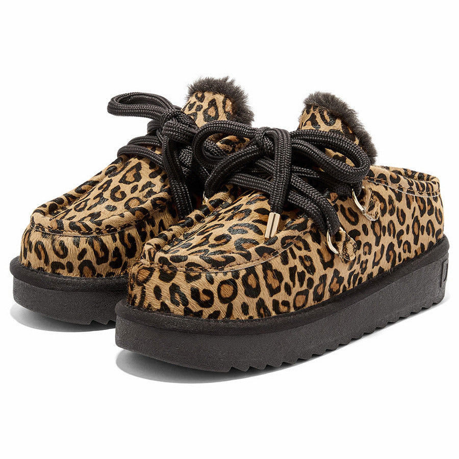 D. Franklin animal print δερμάτινο clog 375005