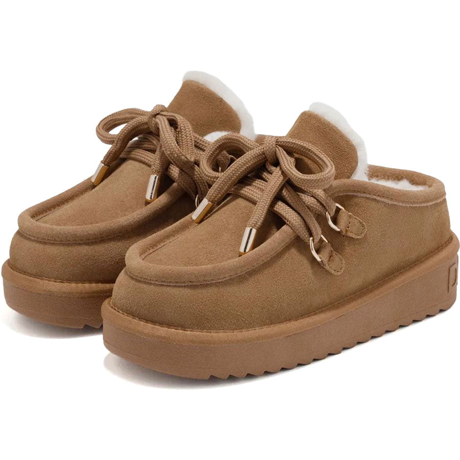 D. Franklin καμελ δερμάτινο clog 375005