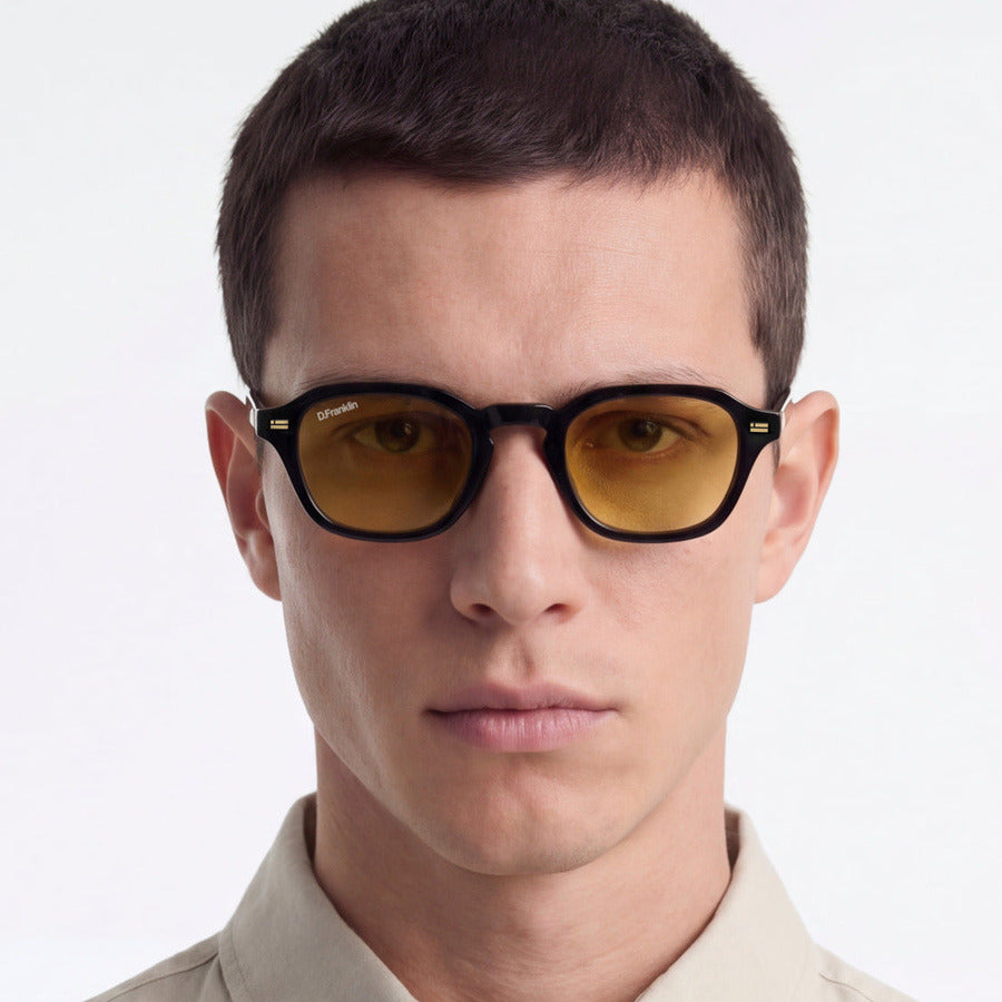 D. Franklin γυαλία ηλίου Ultra Light S Square Black - Yellow