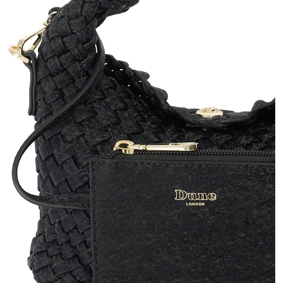 Dune London μαύρη τσάντα χειρός DINKY DELIBERATE