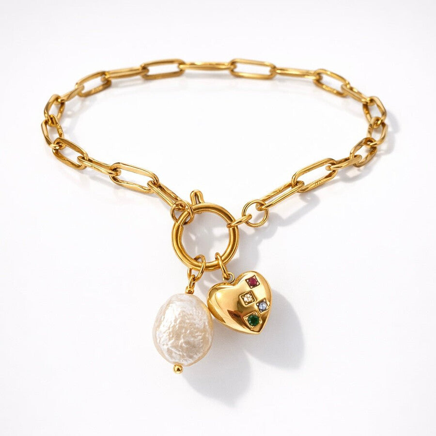 Duestelle βραχιόλι με επιχρύσωση 18K KESHI