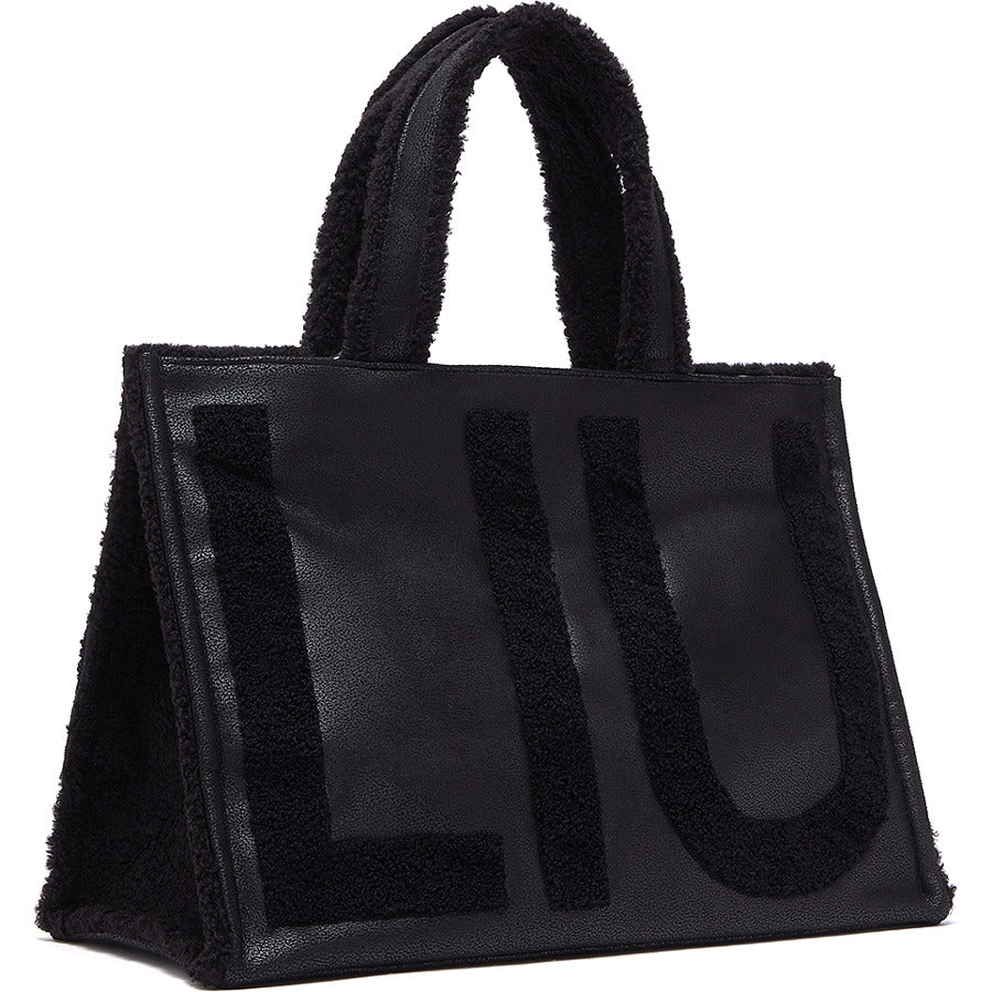 LIU JO μαύρη shopping bag 2F6037