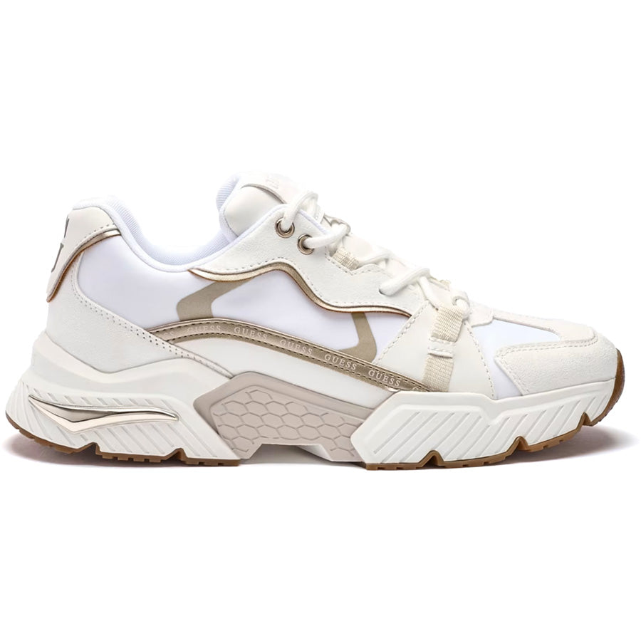 GUESS λευκό / χρυσό sneaker CARRLI