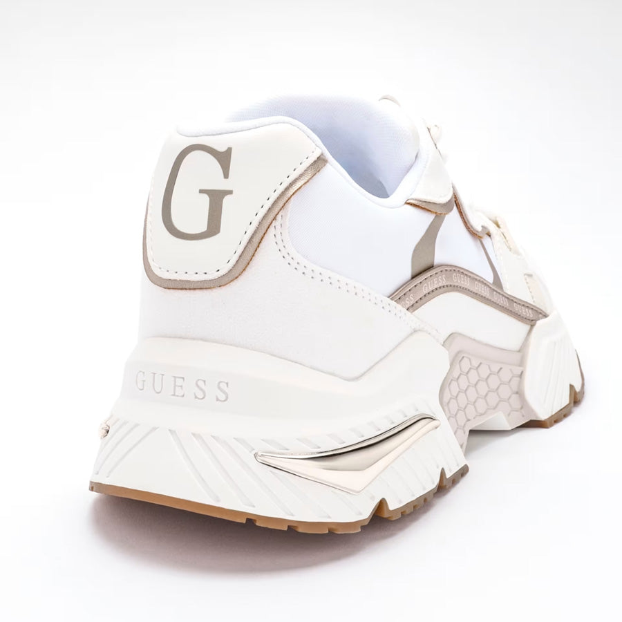 GUESS λευκό / χρυσό sneaker CARRLI