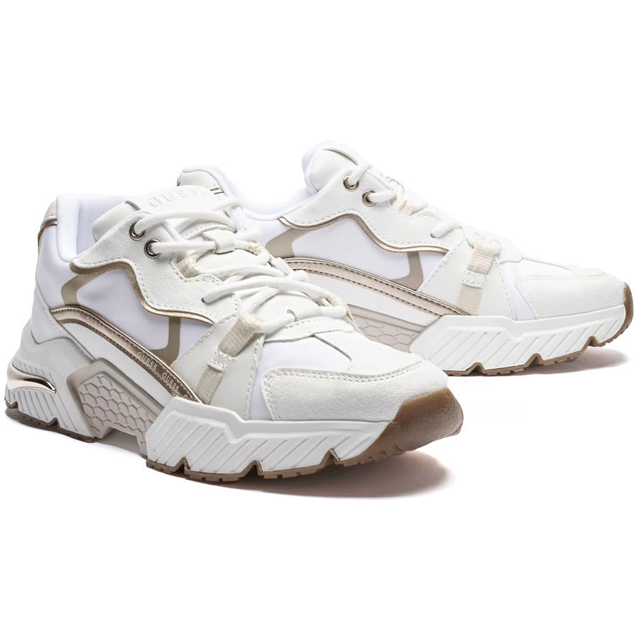 GUESS λευκό / χρυσό sneaker CARRLI