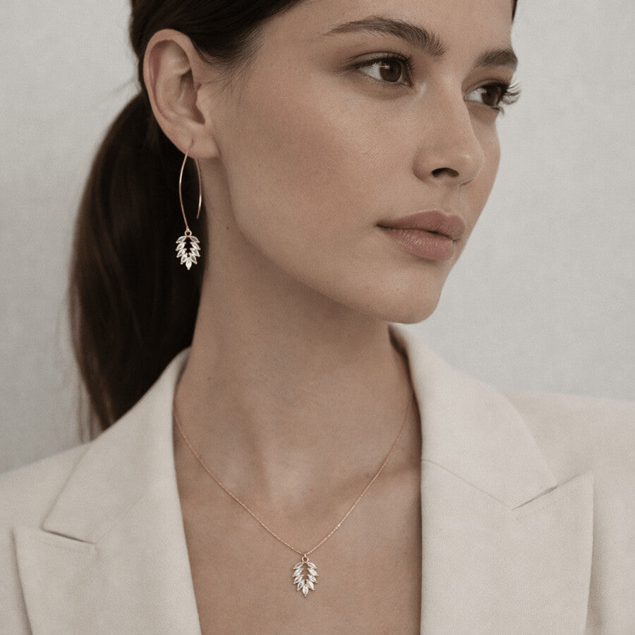 Duestelle κολιέ με επιχρύσωση 18K REA
