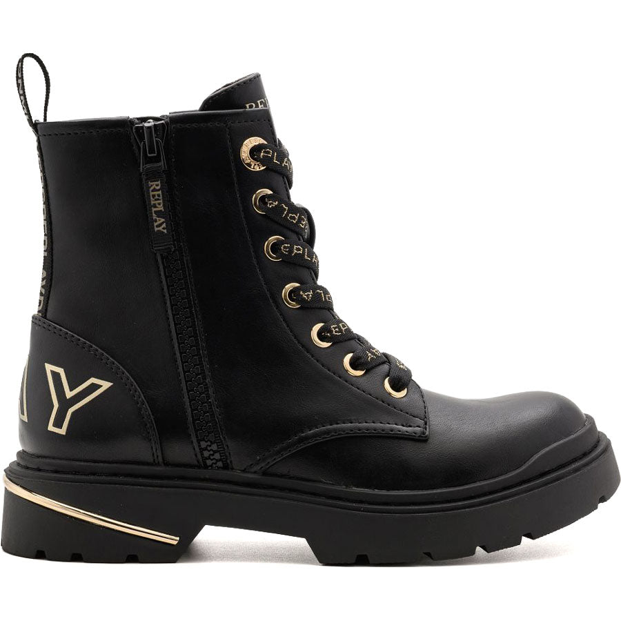 REPLAY μαύρο biker boot Joplin