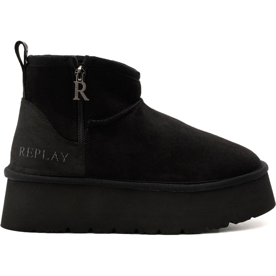 Replay μαύρο australian boot CHIC ZIP