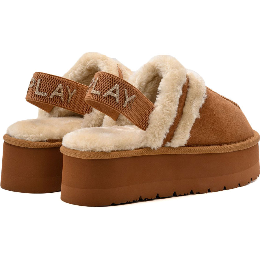 Replay καμελ γούνινο clog CHIC VIBE