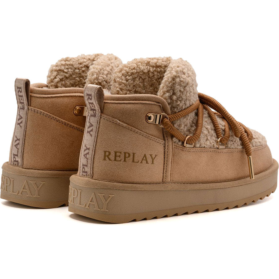 Replay μπεζ snow boot SANTA CURLY