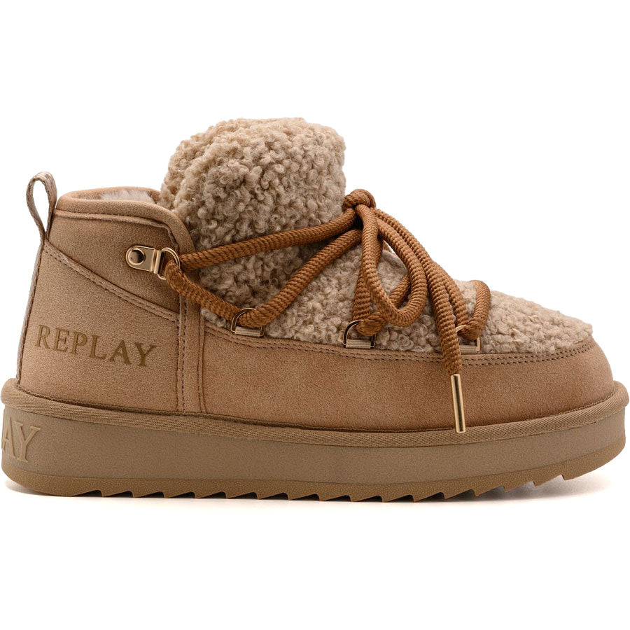 Replay μπεζ snow boot SANTA CURLY