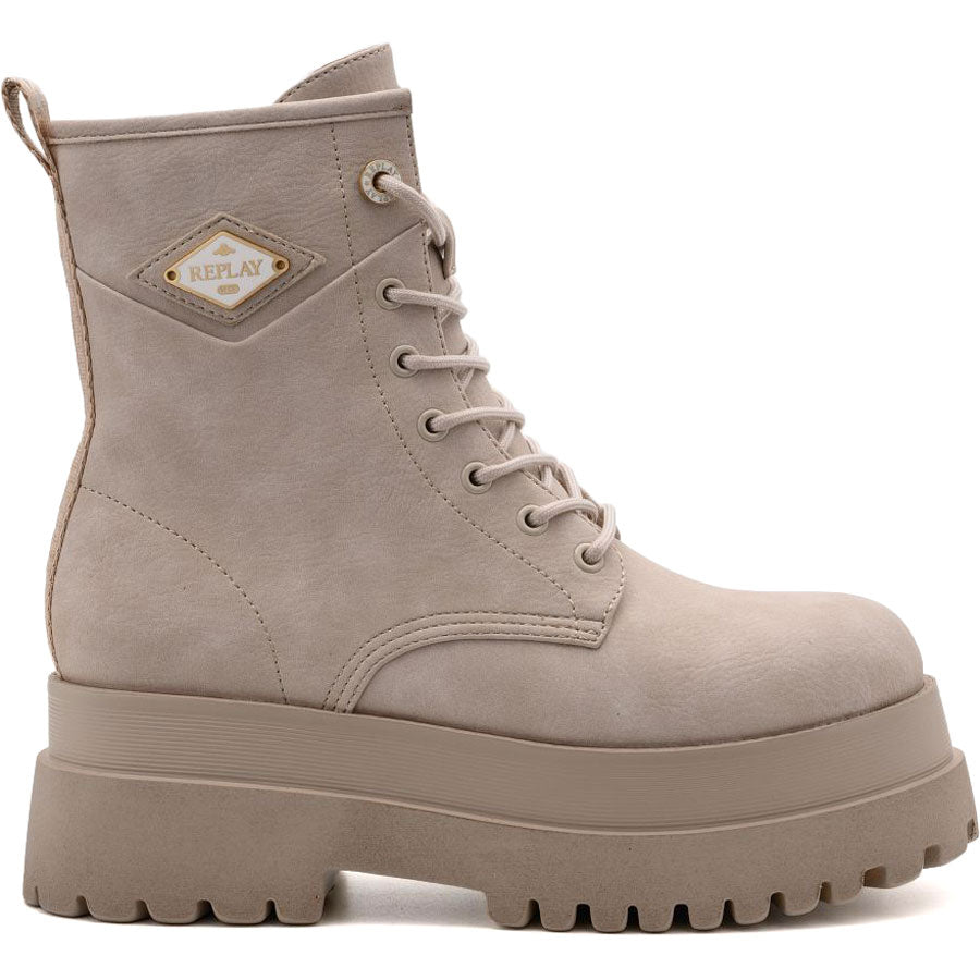 REPLAY μπεζ biker boot ANY ICON