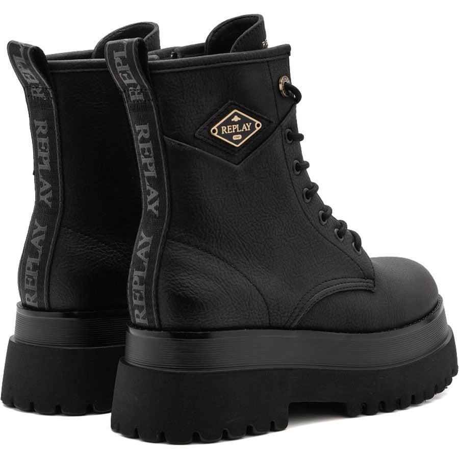 REPLAY μαύρο biker boot ANY ICON