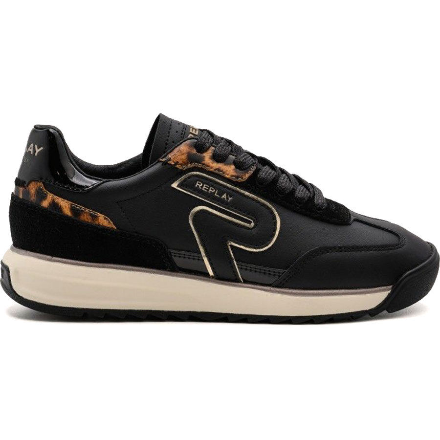 REPLAY μαύρο sneaker YARD W SLASH