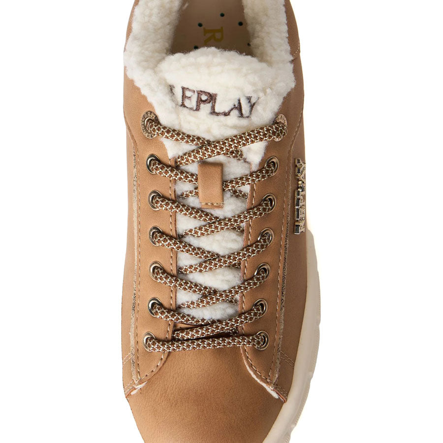 REPLAY κάμελ sneaker PAULETTE WARM