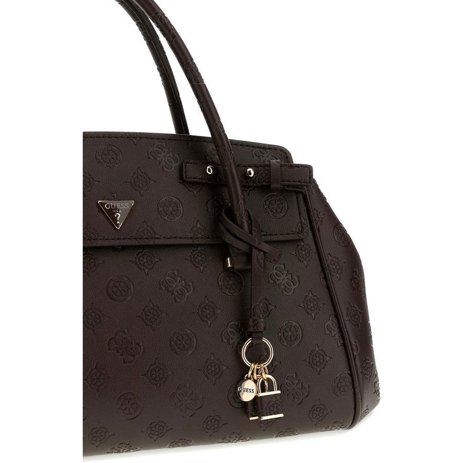 Guess καφέ τσάντα χειρός Diana Satchel