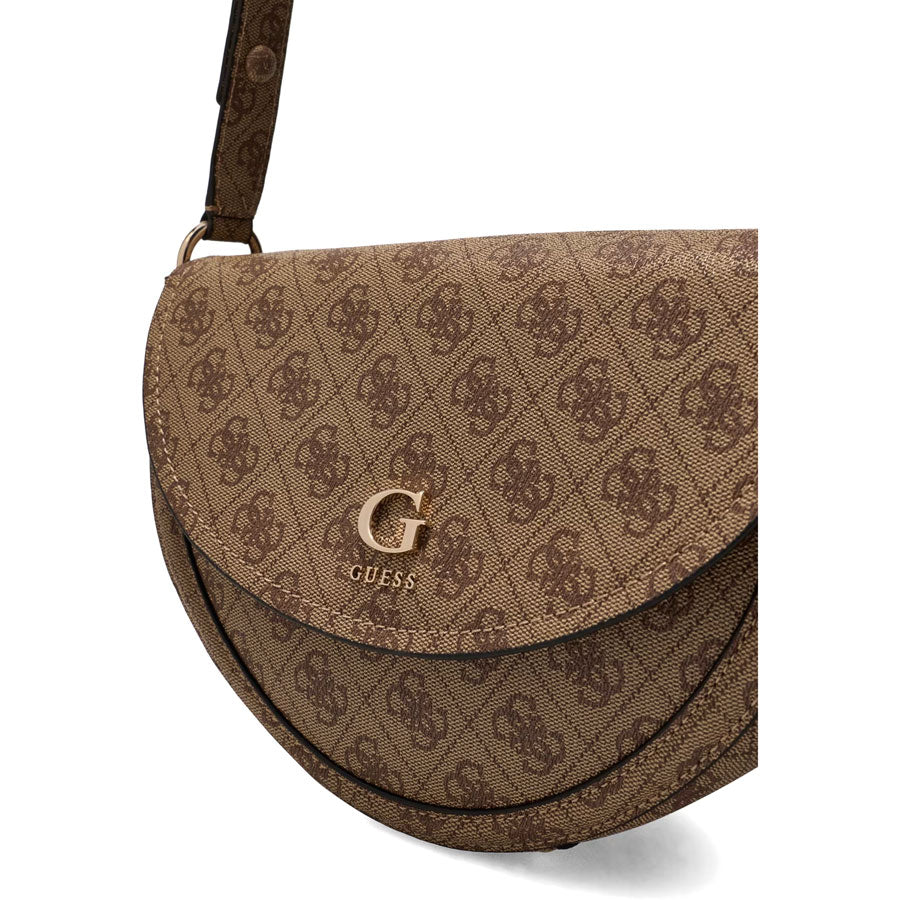 Guess μπεζ latte τσάντα χιαστί Coleen